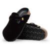 Boston Big Buckle Paspel Nieten-Logo Textil-Samt Schwarz Boston Big Buckle Paspel Nieten-Logo Textil-Samt Schwarz