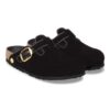 Boston Big Buckle Paspel Nieten-Logo Textil-Samt Schwarz Boston Big Buckle Paspel Nieten-Logo Textil-Samt Schwarz