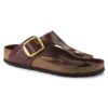 Gizeh Big Buckle Naturleder Lack Hochglanz Schokoladenbraun Gizeh Big Buckle Naturleder Lack Hochglanz Schokoladenbraun
