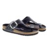 Gizeh Big Buckle Naturleder Lack Schwarz Gizeh Big Buckle Naturleder Lack Schwarz