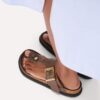 Gizeh Droplet Buckle Naturleder Lack Gizeh Droplet Buckle Naturleder Lack