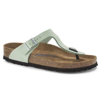 Gizeh Soft Footbed Nubukleder Matcha