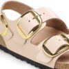 Milano Big Buckle Naturleder Lack