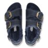 Milano Big Buckle Shearling Naturleder geölt