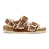 Milano Big Buckle Shearling Naturleder geölt